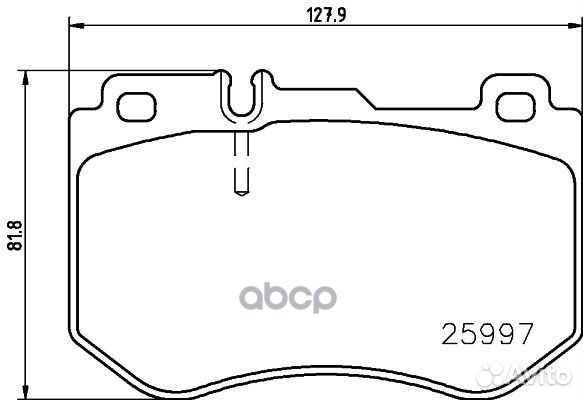 Колодки тормозные, передние P50123 Brembo