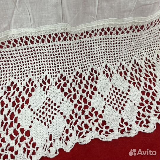 Старинный рушник подзор узор вышивка