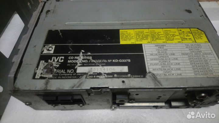 Магнитола JVC 1din