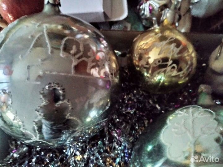 Ёлочные игрушки СССР времён 1950-60год