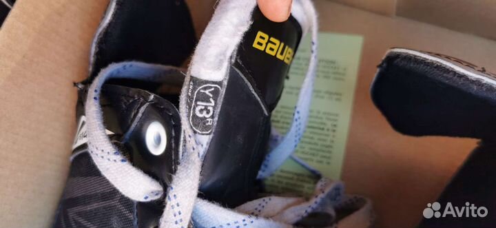 Коньки хоккейные детские bauer 31 размер