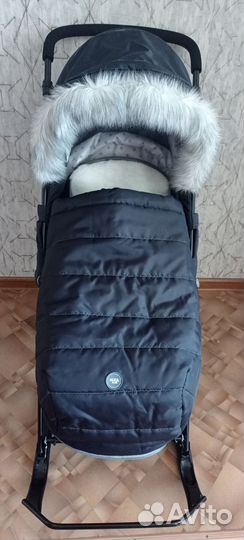 Санки коляска nika