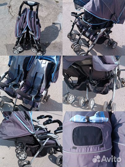 Коляска для двойни бу