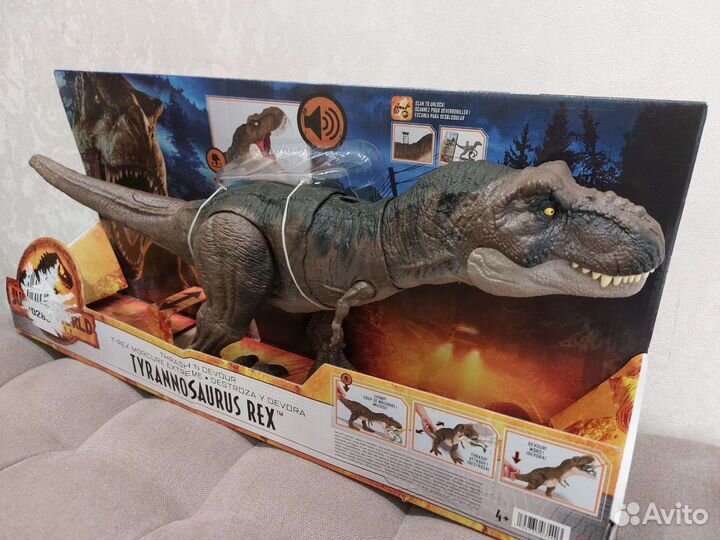 Jurassic World Свирепый динозавр Ти-Рекс большой