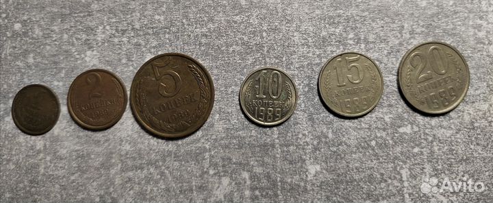 Годовой набор монет СССР