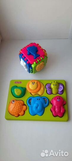 Развивающие игрушки сортер пазл с животными