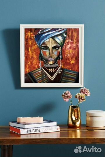 Картина портрет принц Персии Абый масло