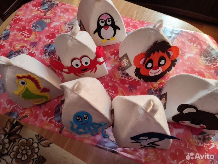 Детские шапки для бани