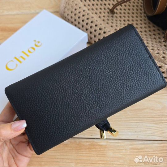 Кошелёк Chloè натуральная кожа чёрный