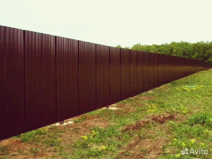 Забор из профнастила