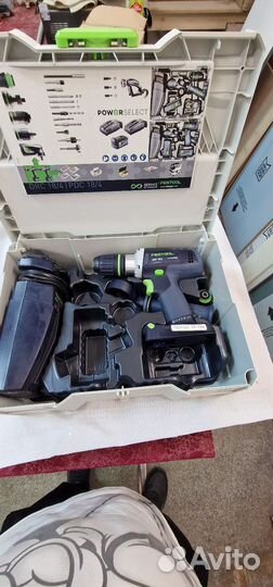 Аккумуляторная дрель-шуруповёрт festool DRC 18/4