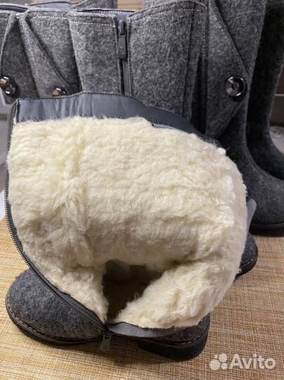 Валенки новые подростковые суконные на подошве