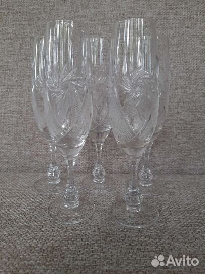 Фужеры бокалы для шампанского bohemia martini