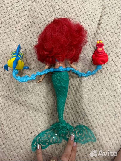 Кукла Ариэль Русалочка плюс Себастьян и Флаундер