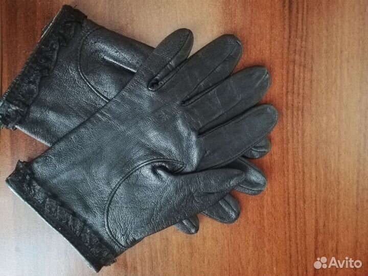 Перчатки кожа