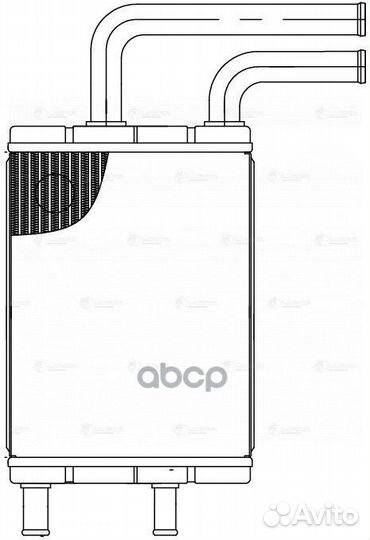 Радиатор отоп. для а/м Chery Fora A21 (06) (4