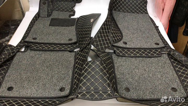 3D Коврики Hyundai Салон Багажник из Экокожи