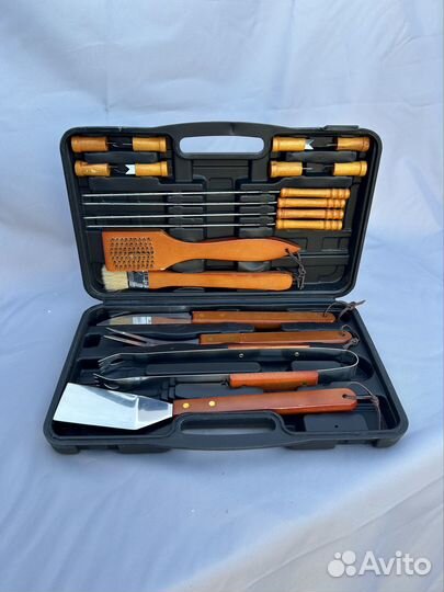 Набор для барбекю, гриля, мангала, пикника 18 шт