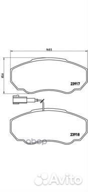 Колодки тормозные дисковые передн. citroen jump