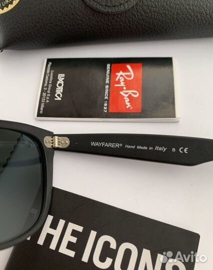 Очки ray ban wayfarer 54 матовые