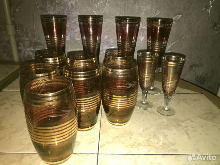 Стопки, бокалы, графины, стаканы, СССР