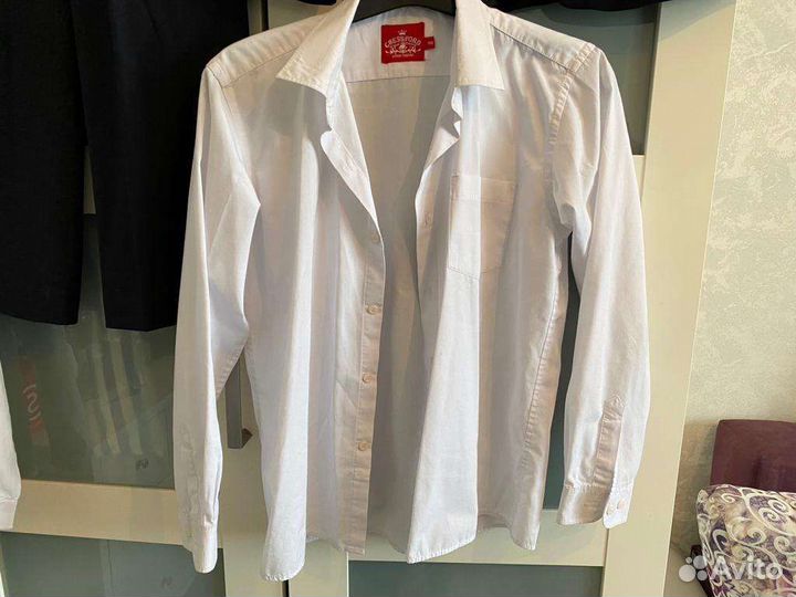 Школьная форма Пиджак+Брюки,Рубашка р.152Тем-Синий