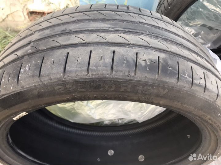 Continental ContiSportContact 1 225/40 R19 и 255/35 R19