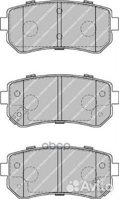 Колодки тормозные дисковые задние Ferodo FDB195