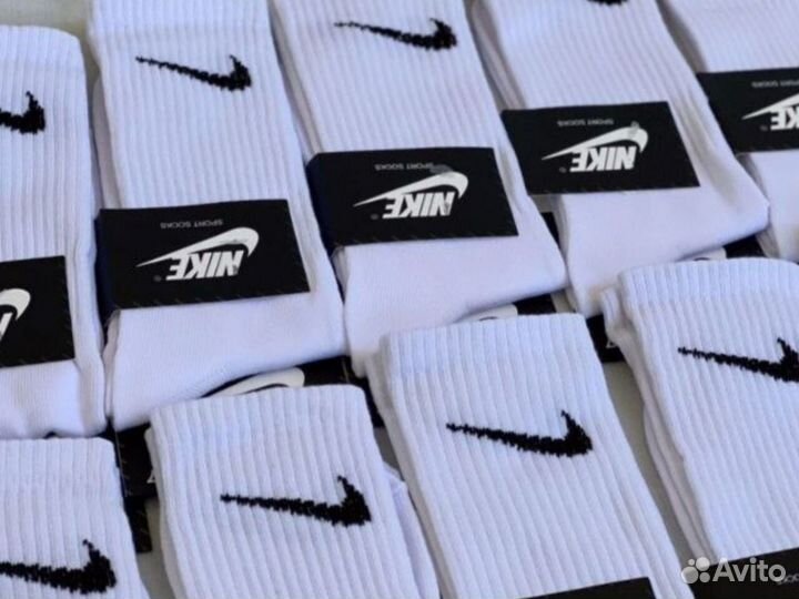 Носки Nike высокие белые