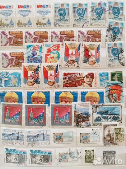 Альбом с марками СССР и др стран