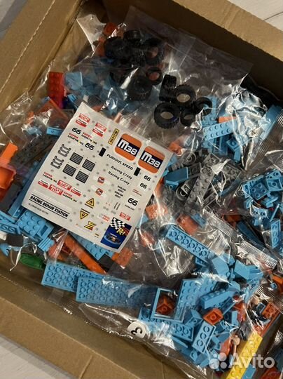 Lego автогонки Sluban новый