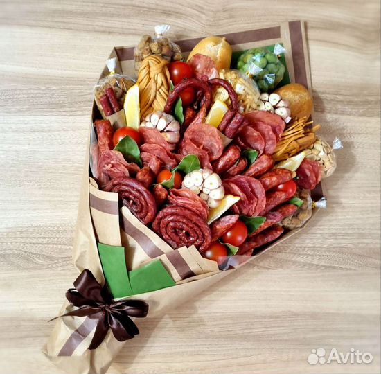 Мужские мясные букеты