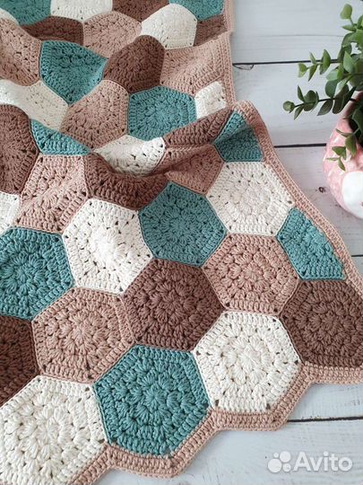 Детский плед 100 хлопок ручная работа