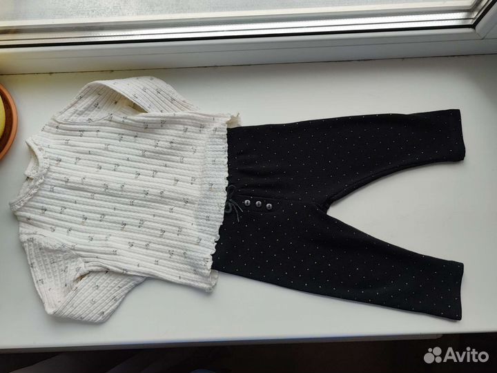 Пакет одежды 6-12 месяцев 68-74 размер для девочки