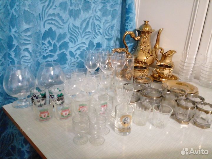 Рюмки, стопки, бокалы разные