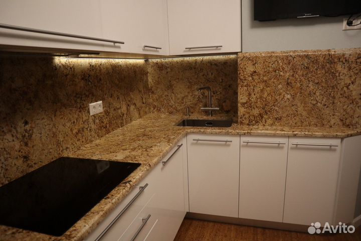 Столешница для ванной из камня