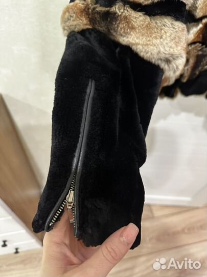 Шуба с капюшоном из шиншиллы р.44/46 Турция