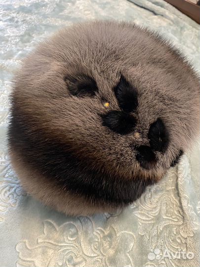 Шапка ушанка норковая женская