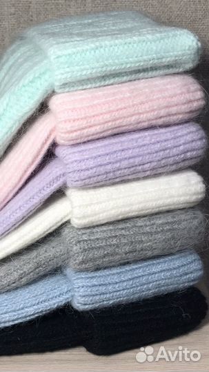 Шапки пуховые(новые),размер 54-60