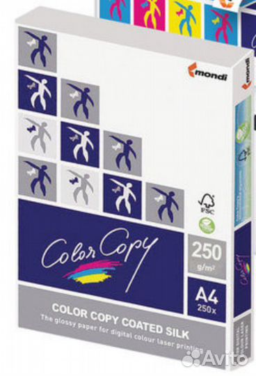 Бумага Mondi, IQ Color и color copy silk А+