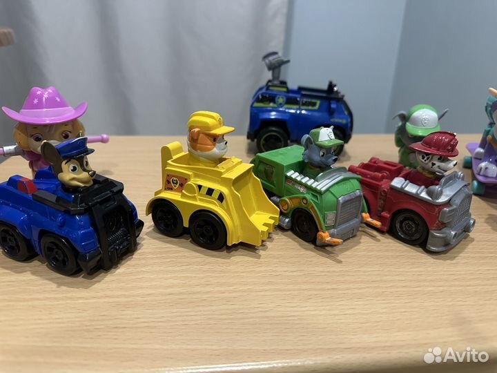 Щенячий патруль машинки и щенки