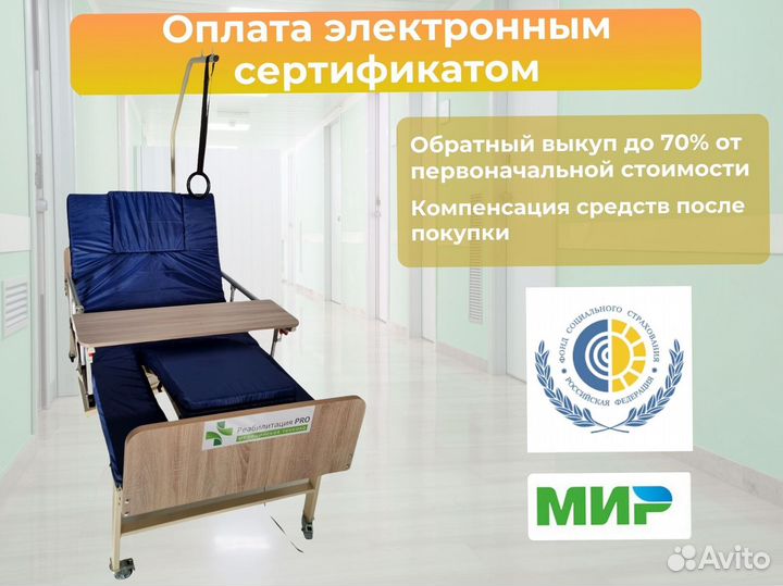 Медицинская кровать функциональная