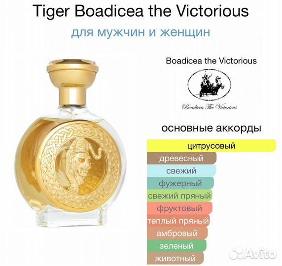 Парфюмерия Boadicea The Victorious Tiger делюсь