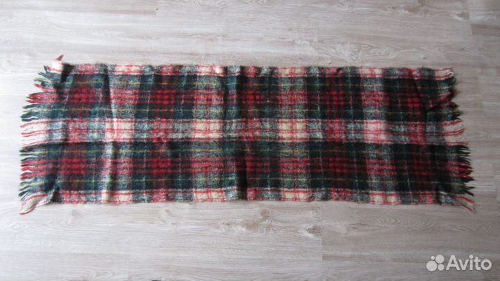 Шарф красно-зелёный клетчатый СССР