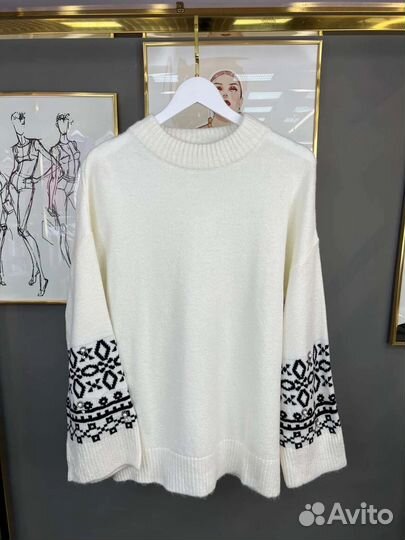 Свитер женский оверсайз