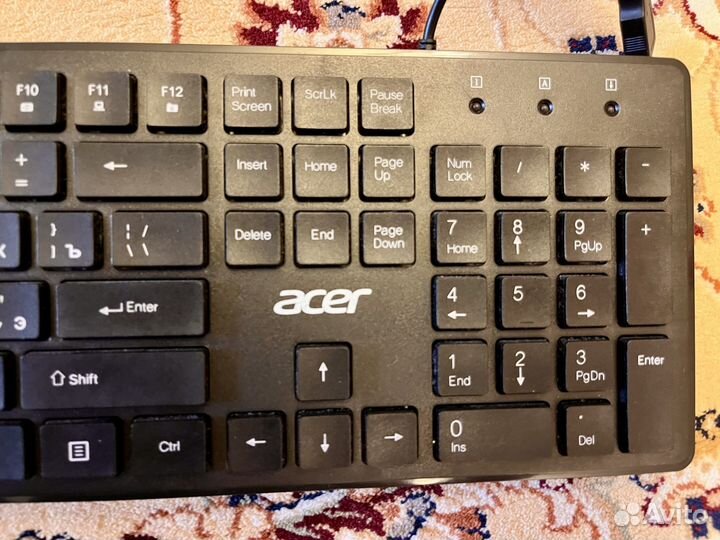 Клавиатура Acer OKW020 черный USB slim