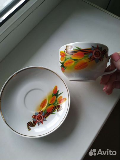 Чашка с блюдцем 6 шт