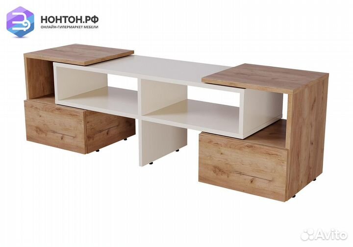 Тумба TV-9 дуб крафт золотой / бежевый