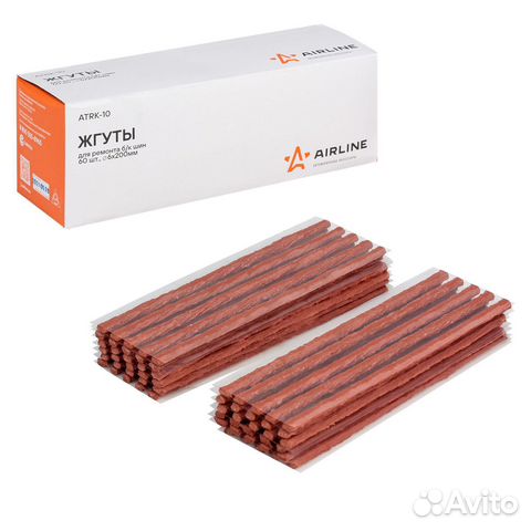 Жгуты для ремонта б/к шин 60 шт. армированные в ко