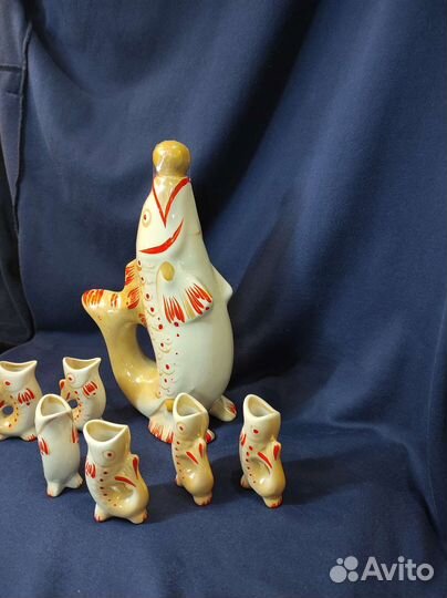 Коньячный набор рыбки СССР